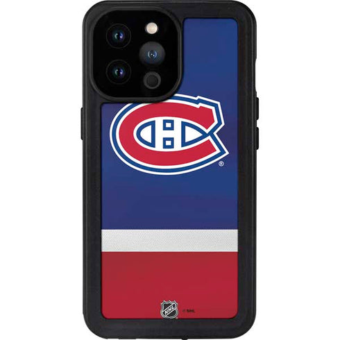 NHL Montreal Canadiens Jersey iPhone 14 Pro Max Waterproof Case