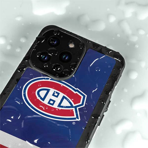 NHL Montreal Canadiens Jersey iPhone 14 Pro Max Waterproof Case