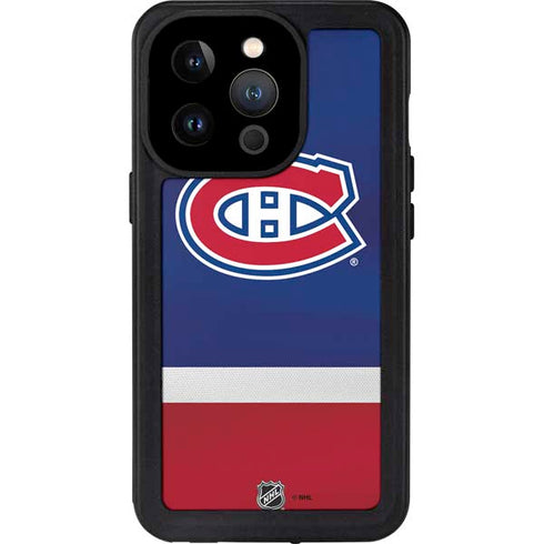 NHL Montreal Canadiens Jersey iPhone 14 Pro Waterproof Case