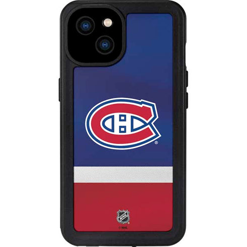 NHL Montreal Canadiens Jersey iPhone 15 Plus Waterproof Case