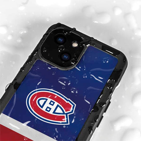 NHL Montreal Canadiens Jersey iPhone 15 Plus Waterproof Case