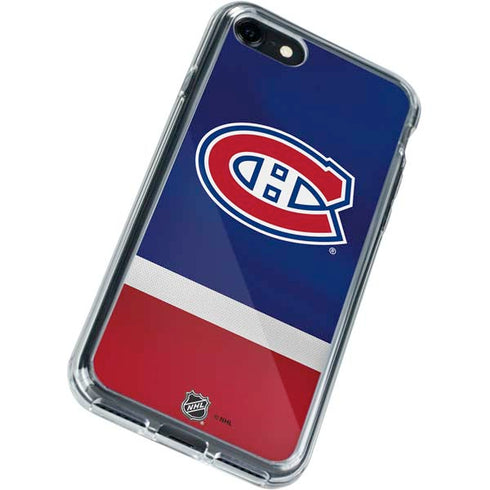 NHL Montreal Canadiens Jersey iPhone SE (2nd & 3rd Gen) Clear Case