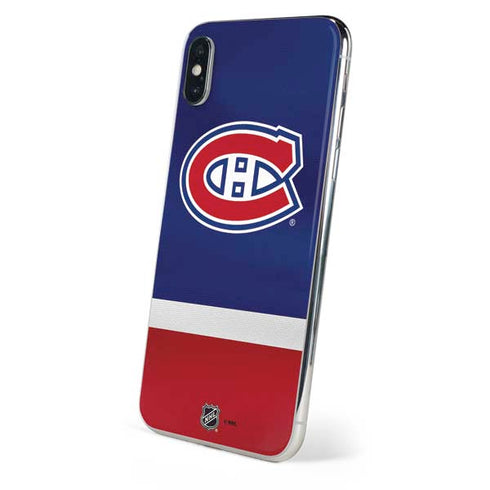 NHL Montreal Canadiens Jersey iPhone X Skin