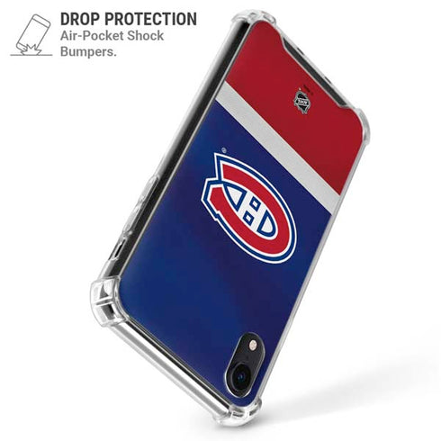 NHL Montreal Canadiens Jersey iPhone XR Clear Case