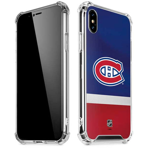 NHL Montreal Canadiens Jersey iPhone XS Max Clear Case