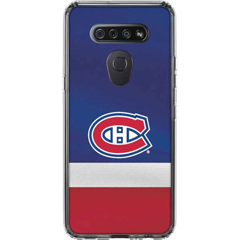 NHL Montreal Canadiens Jersey LG K51/Q51 Clear Case