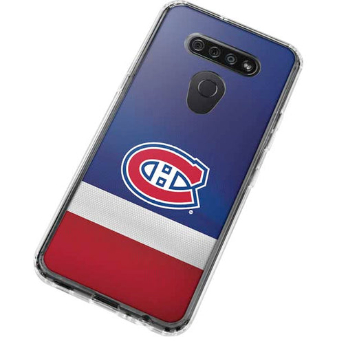 NHL Montreal Canadiens Jersey LG K51/Q51 Clear Case
