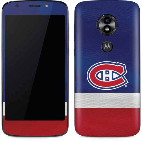 NHL Montreal Canadiens Jersey Moto E5 Play Skin