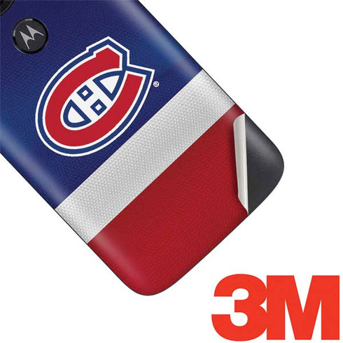 NHL Montreal Canadiens Jersey Moto E5 Play Skin