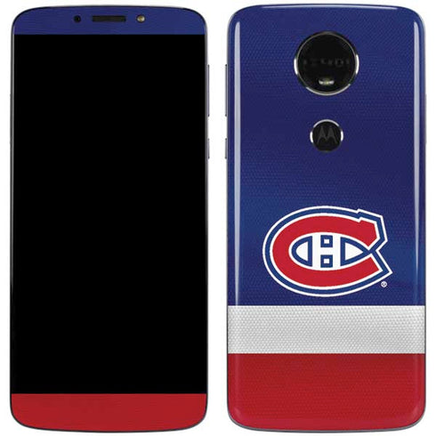 NHL Montreal Canadiens Jersey Moto E5 Plus Skin