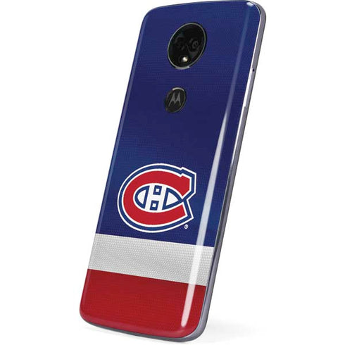 NHL Montreal Canadiens Jersey Moto E5 Plus Skin