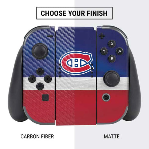 NHL Montreal Canadiens Jersey Nintendo Switch Bundle Skin