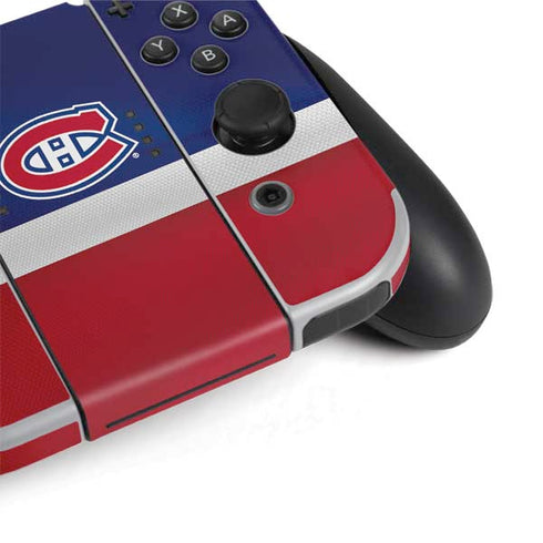 NHL Montreal Canadiens Jersey Nintendo Switch OLED (2021) Skin