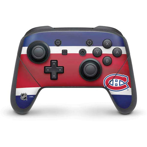 NHL Montreal Canadiens Jersey Nintendo Switch Pro Controller Skin
