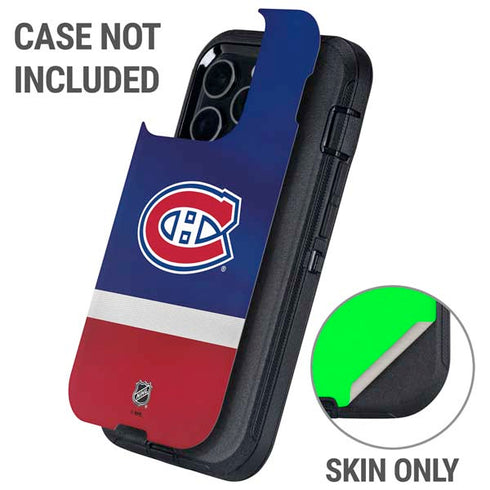 NHL Montreal Canadiens Jersey Otterbox Defender iPhone Skin