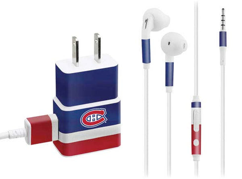 NHL Montreal Canadiens Jersey Phone Charger Skin