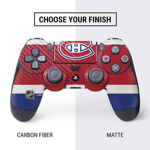 NHL Montreal Canadiens Jersey PS4 Controller Skin