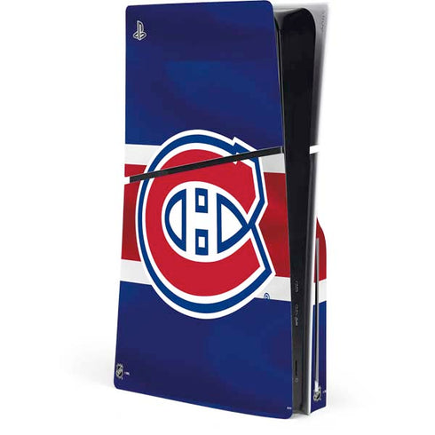NHL Montreal Canadiens Jersey PS5 Slim Disk Console Skin