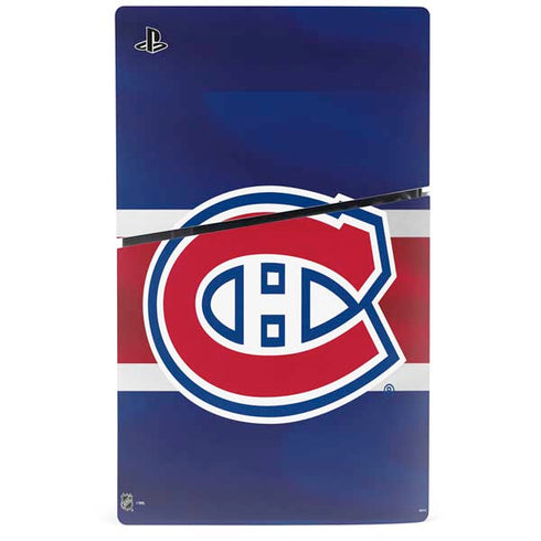 NHL Montreal Canadiens Jersey PS5 Slim Digital Edition Console Skin