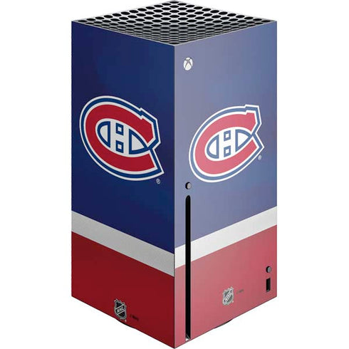NHL Montreal Canadiens Jersey Xbox Series X Console Skin