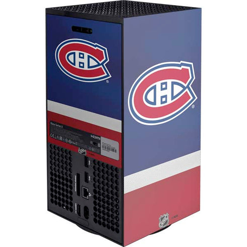 NHL Montreal Canadiens Jersey Xbox Series X Console Skin