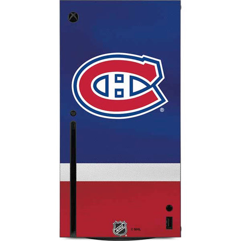 NHL Montreal Canadiens Jersey Xbox Series X Console Skin