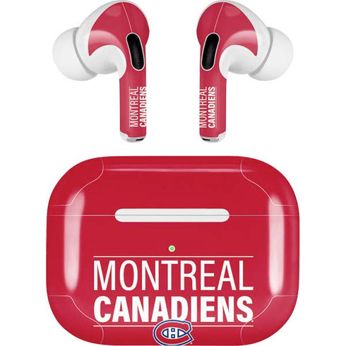 NHL Montreal Canadiens Lineup Apple AirPods Pro Skin