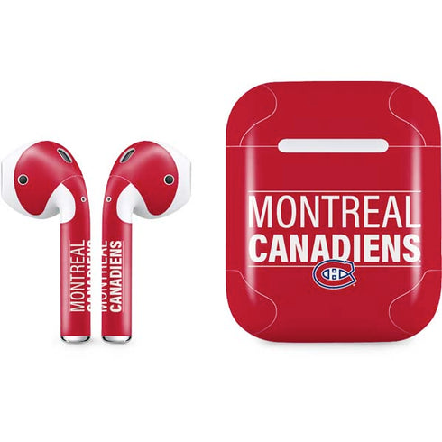 NHL Montreal Canadiens Lineup Apple AirPods Skin