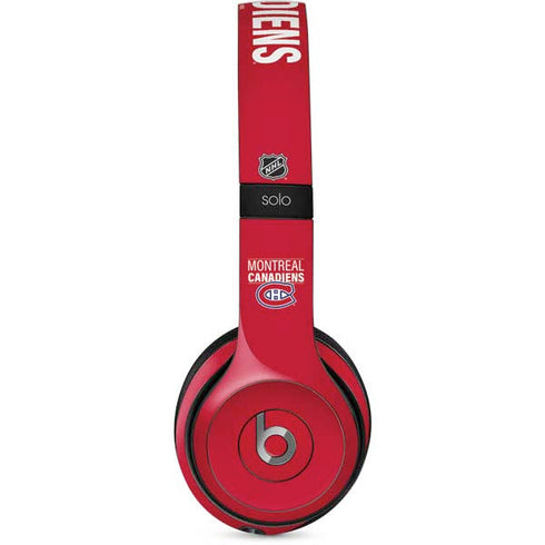 NHL Montreal Canadiens Lineup Beats Solo 2 Wired Skin