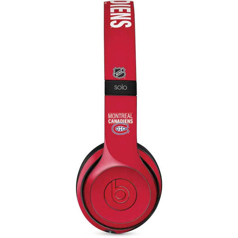 NHL Montreal Canadiens Lineup Beats Solo 2 Wireless Skin