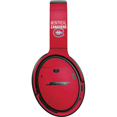 NHL Montreal Canadiens Lineup Bose QuietComfort 35 II Headphones Skin