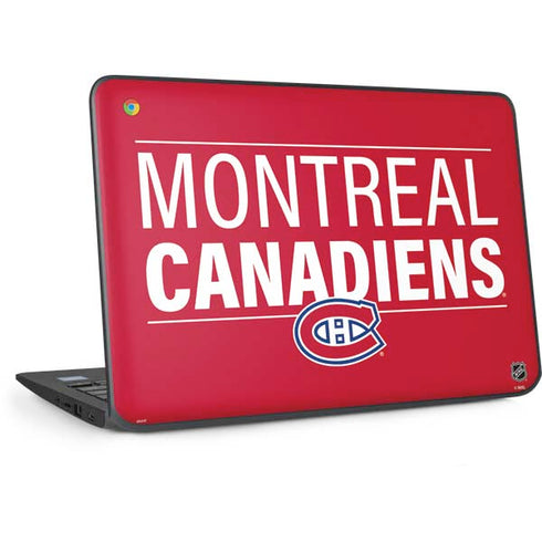 NHL Montreal Canadiens Lineup HP Chromebook Skin