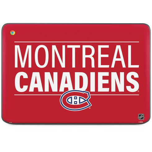 NHL Montreal Canadiens Lineup HP Chromebook Skin