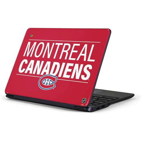 NHL Montreal Canadiens Lineup Samsung Chromebook Skin
