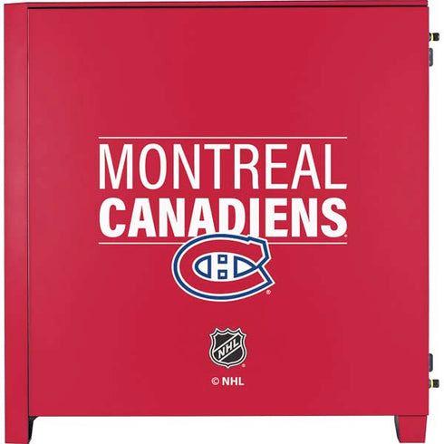 NHL Montreal Canadiens Lineup Corsair 4000D Tempered Glass Mid-Tower ATX Case Skin