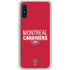 NHL Montreal Canadiens Lineup Galaxy A10e Clear Case