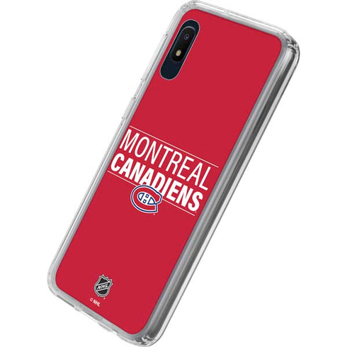 NHL Montreal Canadiens Lineup Galaxy A10e Clear Case