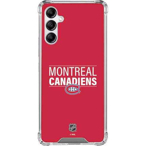 NHL Montreal Canadiens Lineup Galaxy A14 5G Clear Case