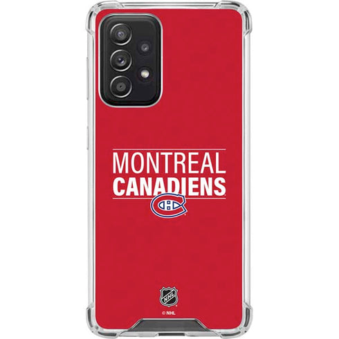 NHL Montreal Canadiens Lineup Galaxy A52 5G Clear Case