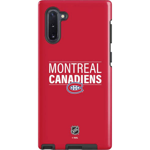 NHL Montreal Canadiens Lineup Galaxy Note 10 Pro Case