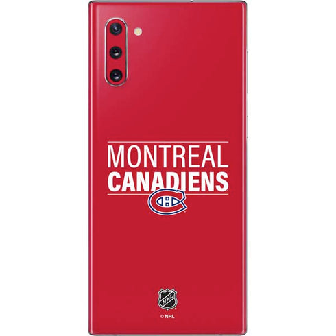 NHL Montreal Canadiens Lineup Galaxy Note 10 Skin