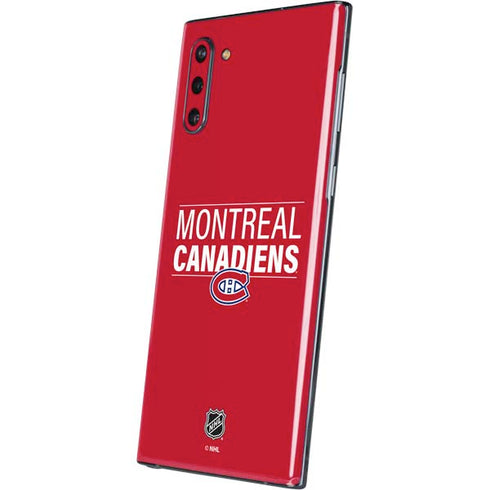 NHL Montreal Canadiens Lineup Galaxy Note 10 Skin