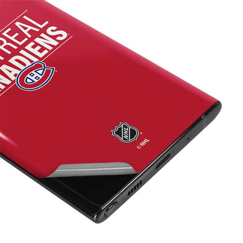 NHL Montreal Canadiens Lineup Galaxy Note 10 Skin