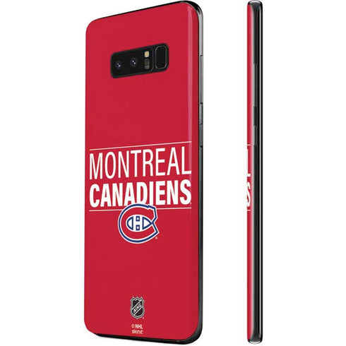 NHL Montreal Canadiens Lineup Galaxy Note 8 Skin