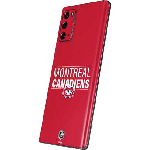 NHL Montreal Canadiens Lineup Galaxy Note20 5G Skin