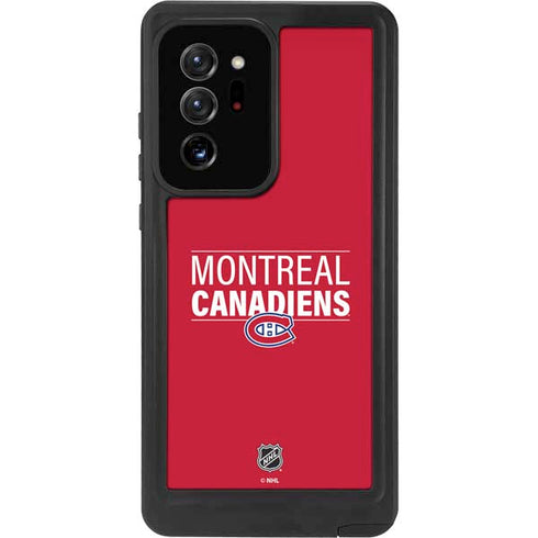 NHL Montreal Canadiens Lineup Galaxy Note20 Ultra 5G Waterproof Case