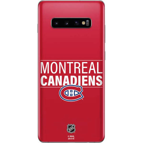 NHL Montreal Canadiens Lineup Galaxy S10 Plus Skin