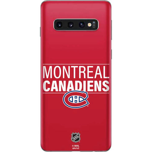 NHL Montreal Canadiens Lineup Galaxy S10 Skin
