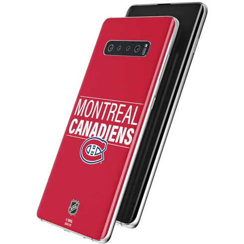 NHL Montreal Canadiens Lineup Galaxy S10 Skin