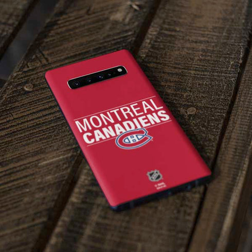 NHL Montreal Canadiens Lineup Galaxy S10 Skin